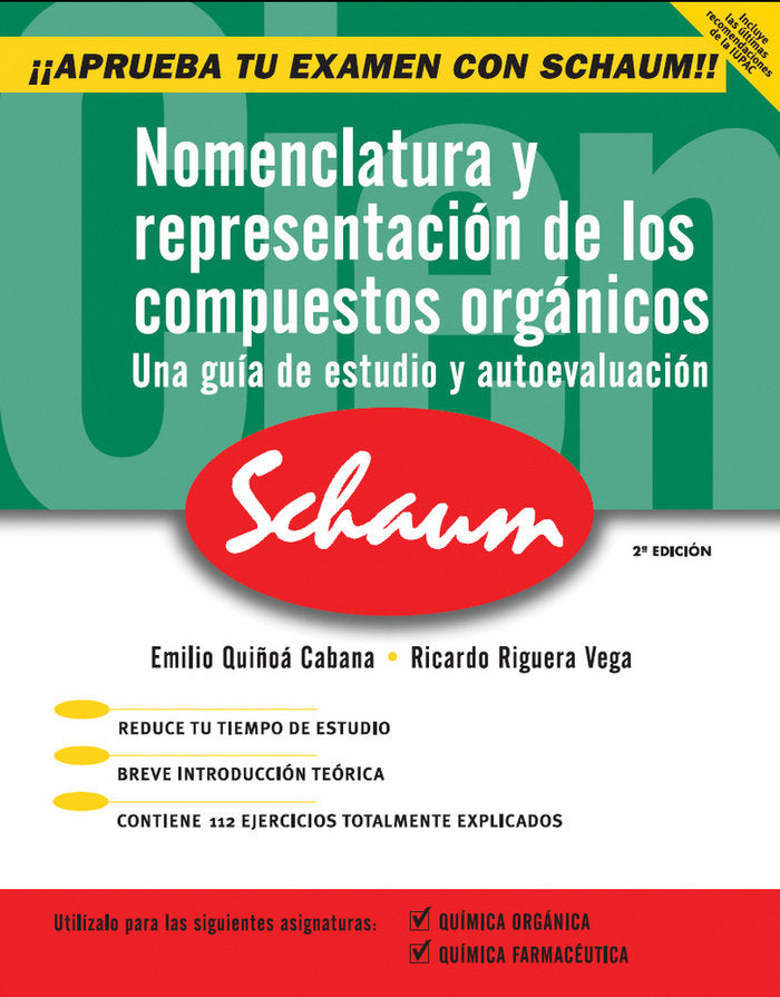 Nomenclatura y representaci}n de los compuestos org@nicos, de Quíñoá Cabana | portada del libro