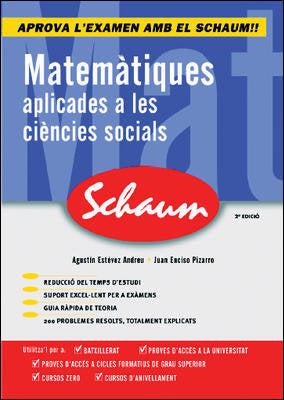 CUTR MATEMATICAS APLICADAS A LAS CCSS SCHAUM SELECTIVIDAD-CURSO CERO (CATALAN), de ESTEVEZ ANDREU, AGUST{ | portada del libro