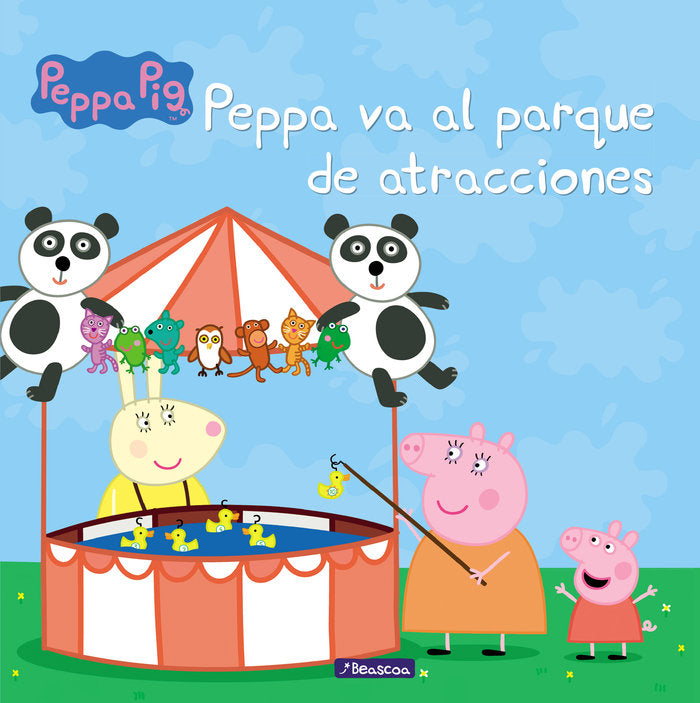Peppa va al parque de atracciones (Peppa Pig. Un cuento), de Hasbro | portada del libro