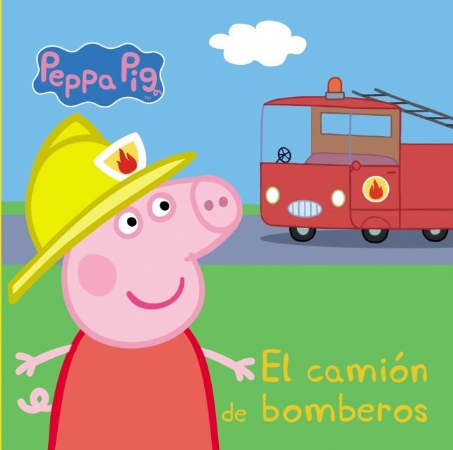 El camión de bomberos (Peppa Pig. Libro de cartón), de Hasbro | portada del libro