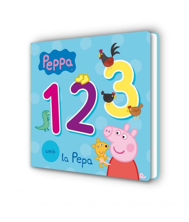 123 amb la Pepa (Peppa Pig. Llibre de cartró), de Hasbro | portada del libro