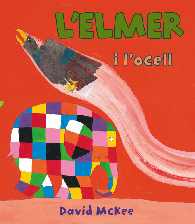 L'Elmer i l'ocell (L'Elmer. Un conte), de McKee | portada del libro