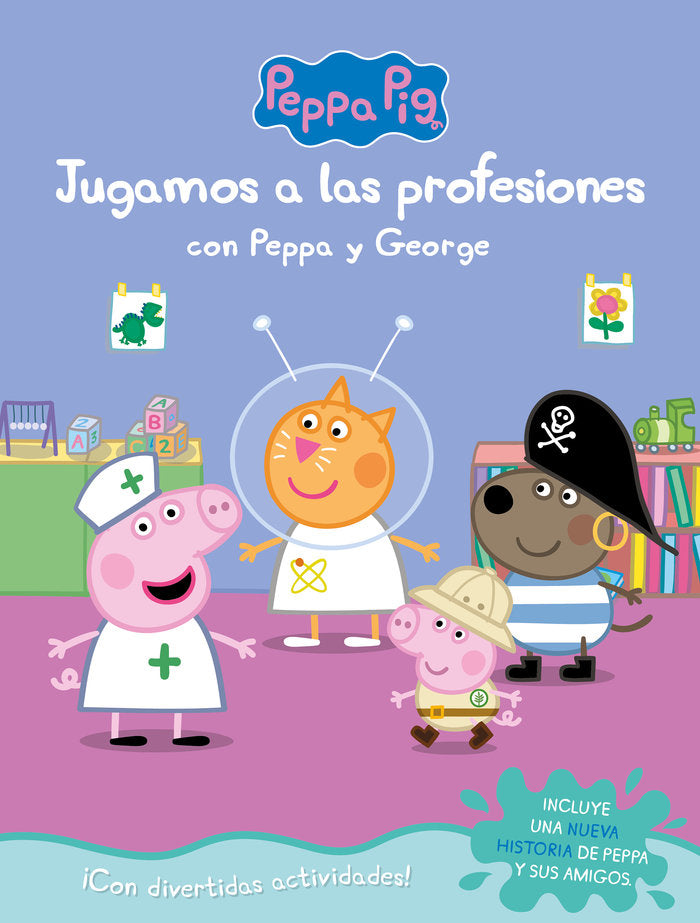 Jugamos a las profesiones con Peppa y George (Peppa Pig. Cuaderno de actividades), de Hasbro | portada del libro