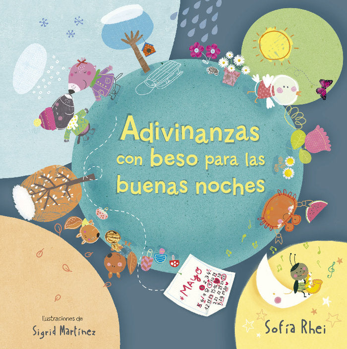 Adivinanzas con beso para las buenas noches (Cuentos con beso), de Rhei | portada del libro