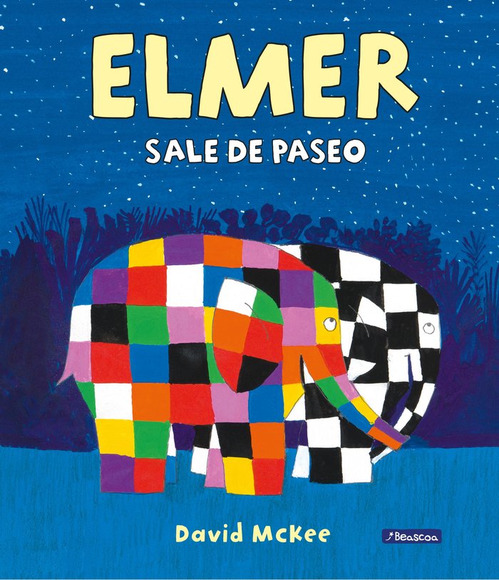 Elmer sale de paseo (Elmer. Un cuento), de McKee | portada del libro