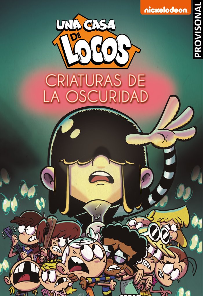 Criaturas de la oscuridad (Una casa de locos. Cómic  5), de Nickelodeon | portada del libro