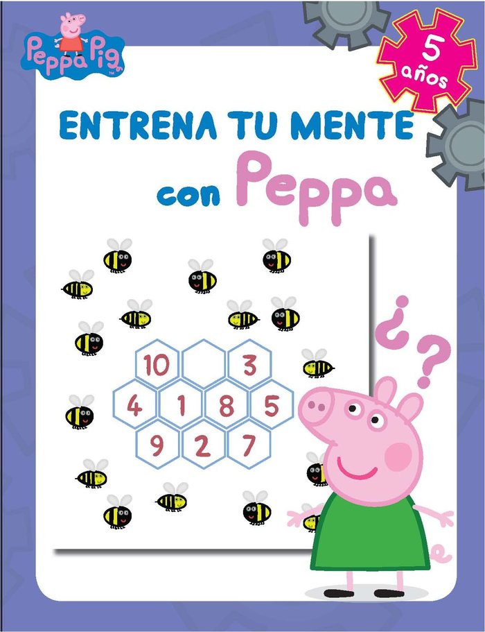 Entrena tu mente con Peppa (5 años) (Peppa Pig. Cuaderno de actividades), de Hasbro | portada del libro
