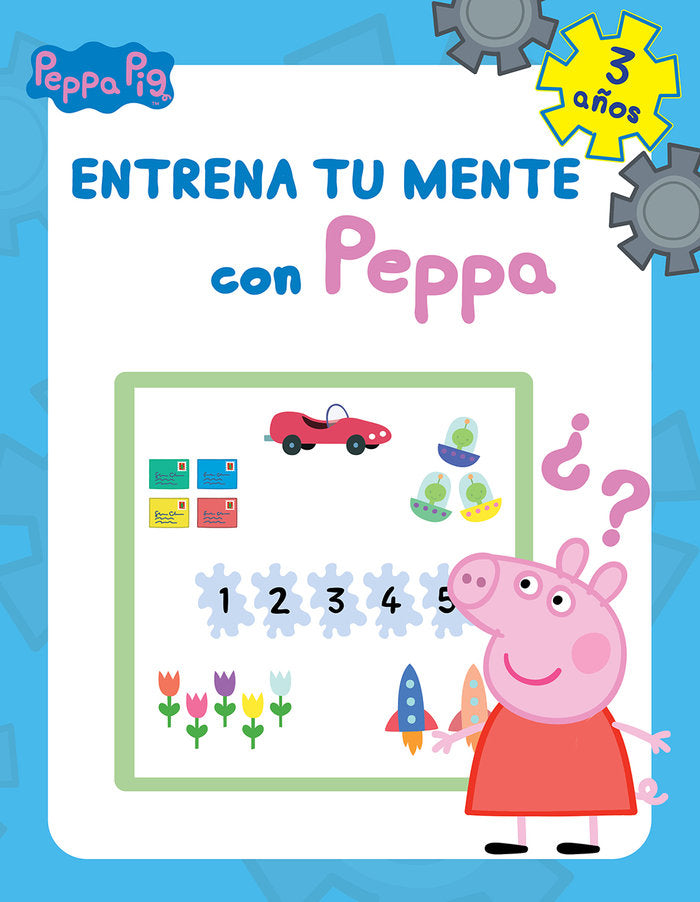 Entrena tu mente con Peppa (3 años) (Peppa Pig. Cuaderno de actividades), de Hasbro | portada del libro