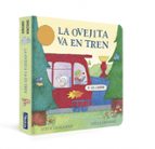 La ovejita va en tren (La ovejita que vino a cenar. Libro de cartón con mecanismos), de Steve Smallman | portada del libro