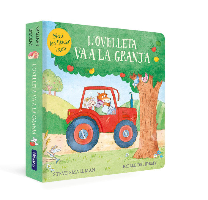 L'ovelleta va a la granja (L'ovelleta que va venir a sopar. Llibre de cartró amb mecanismes), de STEVE SMALLMAN | portada del