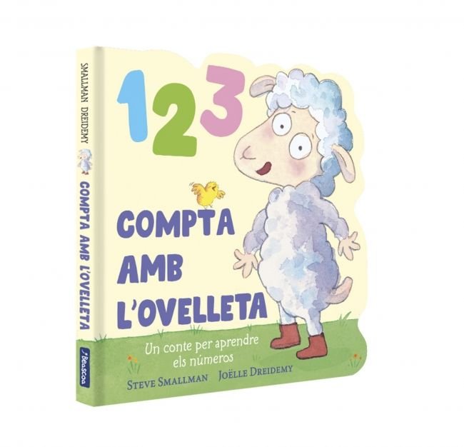 1 2 3 Compta amb l'ovelleta (L'ovelleta que va venir a sopar. Llibre de cartró), de STEVE SMALLMAN | portada del libro