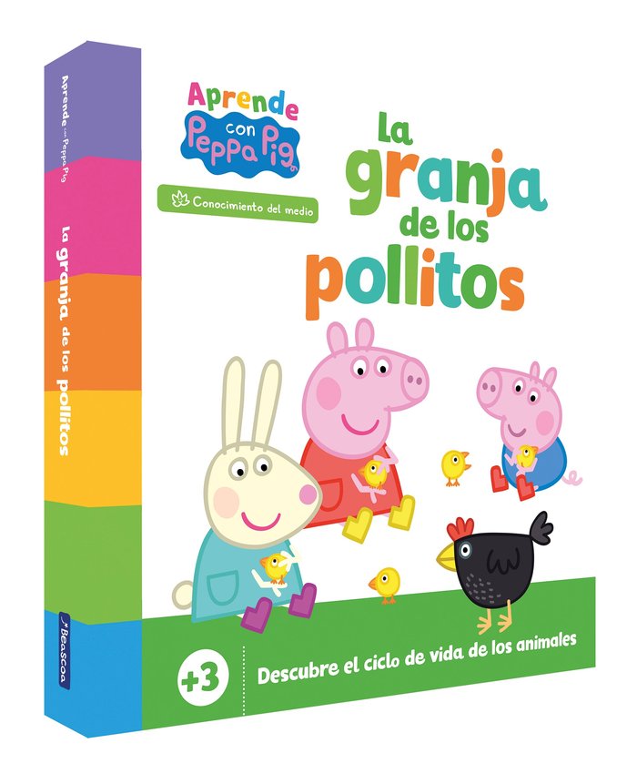Aprende Conocimiento del medio con Peppa Pig. La granja de los pollitos (+3 años) (Peppa Pig. Libro de cartón), de HASBRO | p