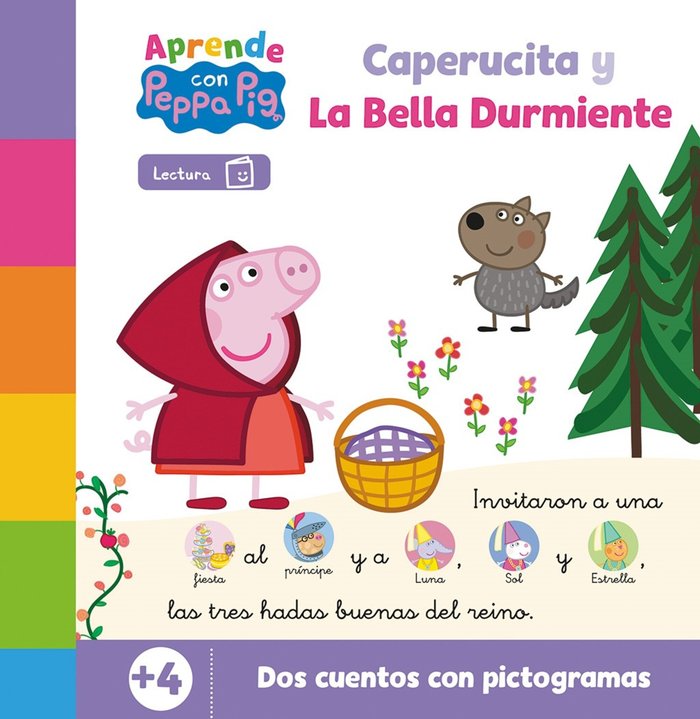 Aprende con Peppa. Caperucita y La bella durmiente (Peppa Pig. Lectoescritura), de HASBRO#EONE | portada del libro