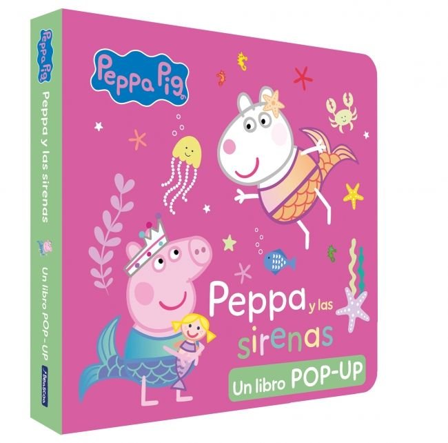 Peppa y las sirenas (Peppa Pig. Libro Pop-Up), de HASBRO#EONE | portada del libro