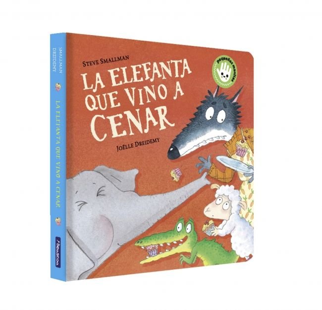 La elefanta que vino a cenar (La ovejita que vino a cenar. Libro de cartón), de SMALLMAN | portada del libro