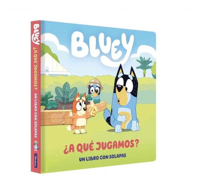 ¿A qué jugamos? (Bluey. Libro de cartón con solapas), de BLUEY | portada del libro