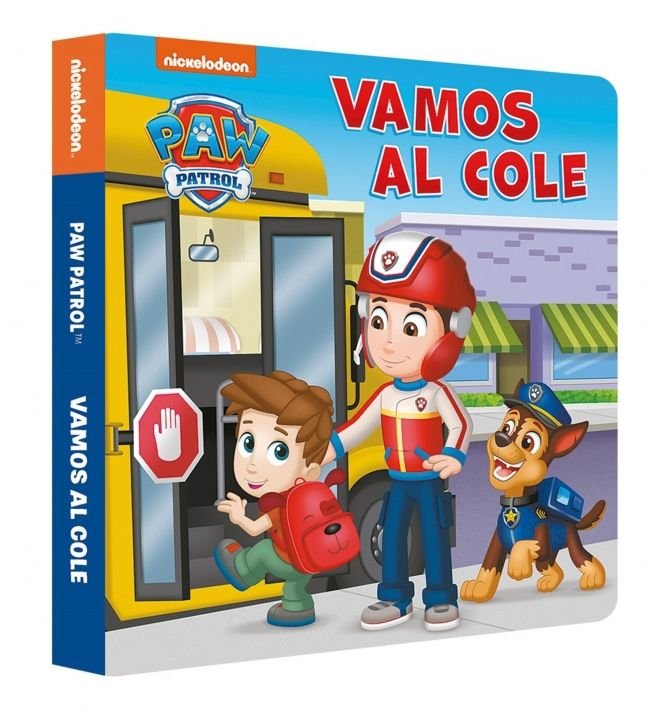 Vamos al cole (Paw Patrol | Patrulla Canina. Libro de cartón), de NICKELODEON | portada del libro