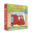 L'ovelleta i els bombers (L'ovelleta que va venir a sopar. Llibre de cartró amb mecanismes), de Steve Smallman | portada del 