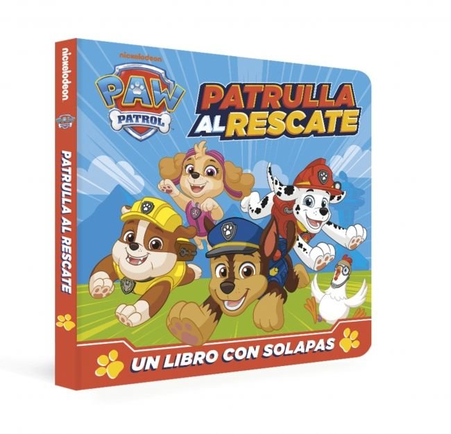 Patrulla al rescate (Paw Patrol | Patrulla Canina. Libro de cartón con solapas), de NICKELODEON | portada del libro