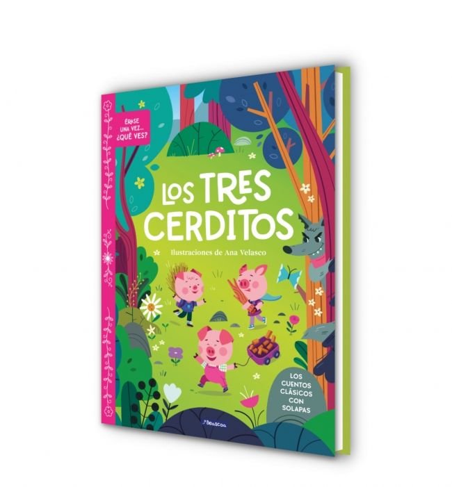 Los tres cerditos (Érase una vez... ¿qué ves?), de VARIOS AUTORES | portada del libro
