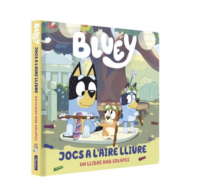Joc a l'aire lliure (Bluey. Llibre de cartró amb solapes), de BLUEY | portada del libro
