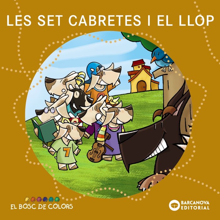 Les set cabretes i el llop, de Baldó, Estel | portada del libro