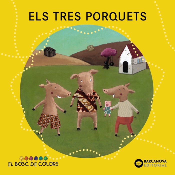 Els tres porquets, de Baldó, Estel | portada del libro