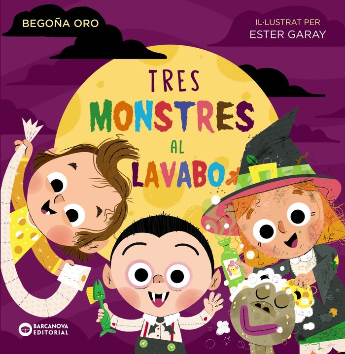 TRES MONSTRES AL LAVABO, de ORO, BEGOÑA | portada del libro