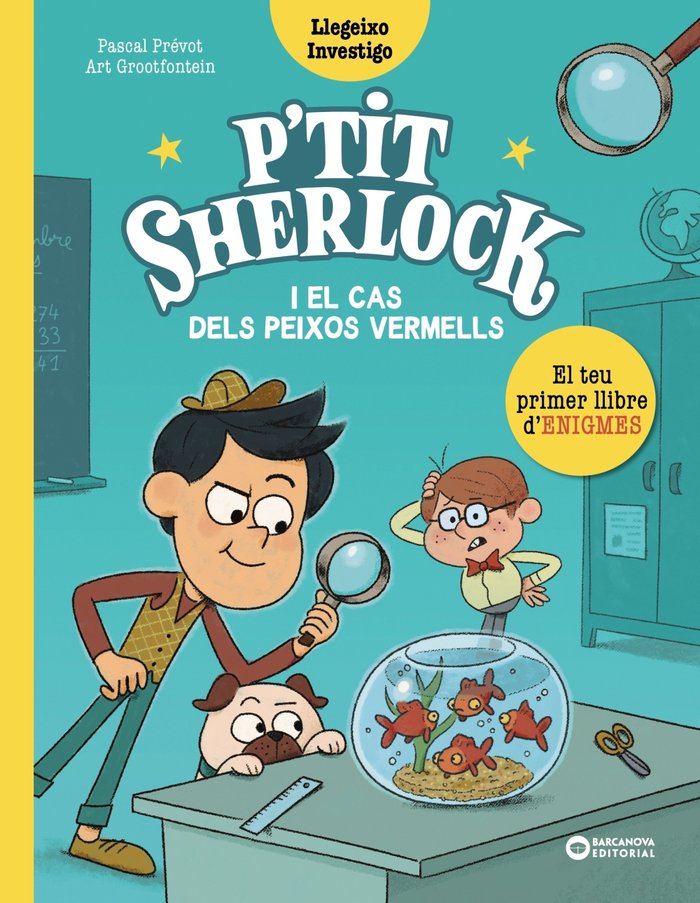 PETIT SHERLOCK EL CAS DELS PEIXOS VERMELLS, de PREVOT, PASCAL | portada del libro