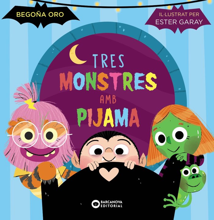 TRES MONSTRES AMB PIJAMA, de ORO, BEGOÑA | portada del libro