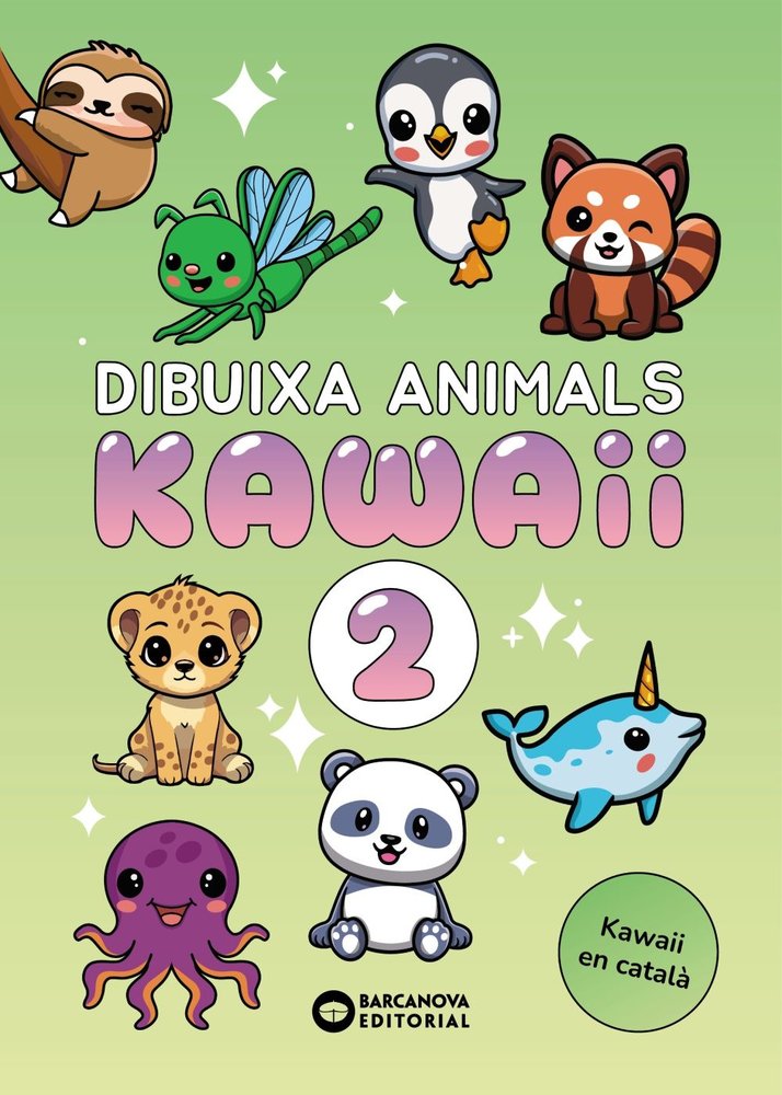 Dibuixa animals kawaii 2, de MERCIESLIVRES | portada del libro