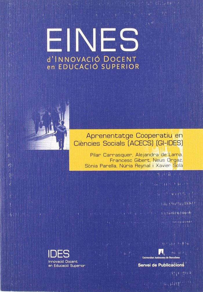 Aprenentatge Cooperatiu en Ciències Socials (ACECS) (GI-IDES), de Carrasquer, Pilar | portada del libro