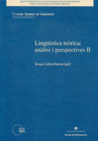 Ling?Æstica teÿrica: anêlisi i perspectives II, de TERESA CABRE MONNE | portada del libro