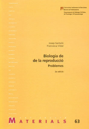 Biologia de la reproducciù, de Santalù | portada del libro