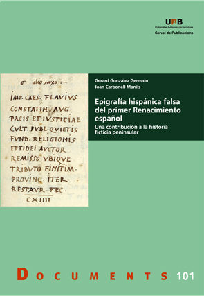 EpigrafÆa hispênica falsa del primer Renacimiento espaûol, de Gonzçlez Germain, Gerard | portada del libro