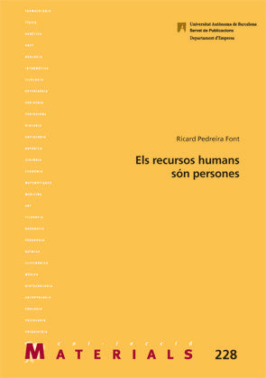 Els recursos humans sùn persones, de Pedreira Font, Ricard | portada del libro