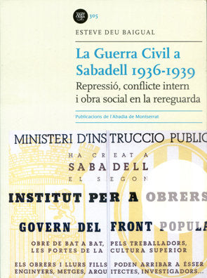 La Guerra Civil a Sabadell 1936-1939, de Esteve Deu Baigual | portada del libro