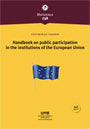 Handbook on public participation in the institutions of the European Union, de Blasi Casagran, Cristina | portada del libro