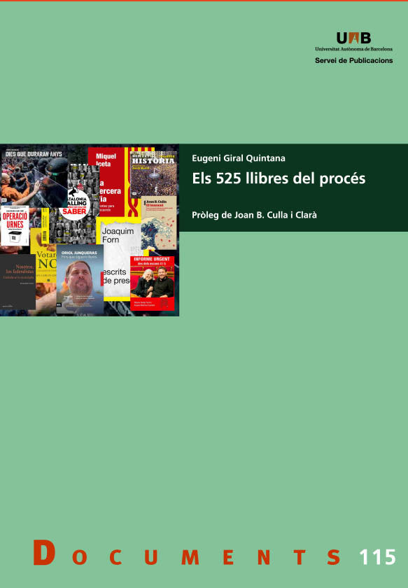 Els 525 llibres del procÄés, de Eugeni Giral Quintana | portada del libro
