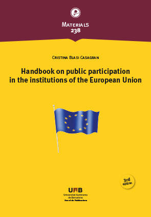 Handbook on public participation in the institutions of the European Union (3rd edition), de Blasi Casagran, Cristina | porta