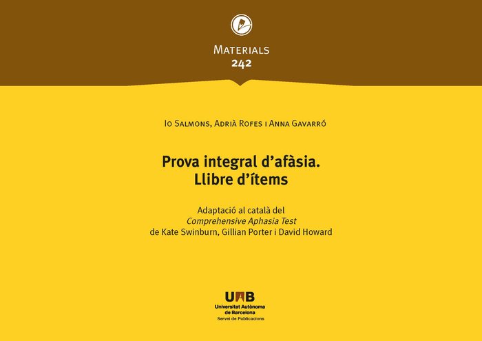 PROVA INTEGRAL DAFASIA, de SALMONS, IO | portada del libro