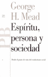 Espíritu, persona y sociedad, de Mead | portada del libro