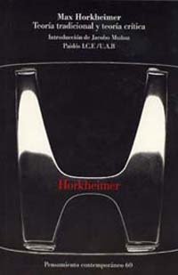 Teoría tradicional y teoría crítica, de Horkheimer | portada del libro