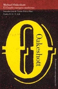 El Estado europeo moderno, de Oakeshott | portada del libro