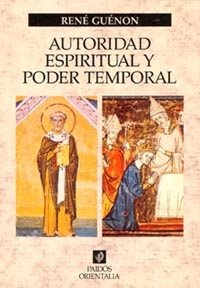 Autoridad espiritual y poder temporal, de Guénon | portada del libro