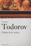 CRÍTICA DE LA CRÍTICA, de Todorov | portada del libro