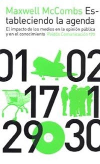 Estableciendo la agenda, de MCCOMBS | portada del libro