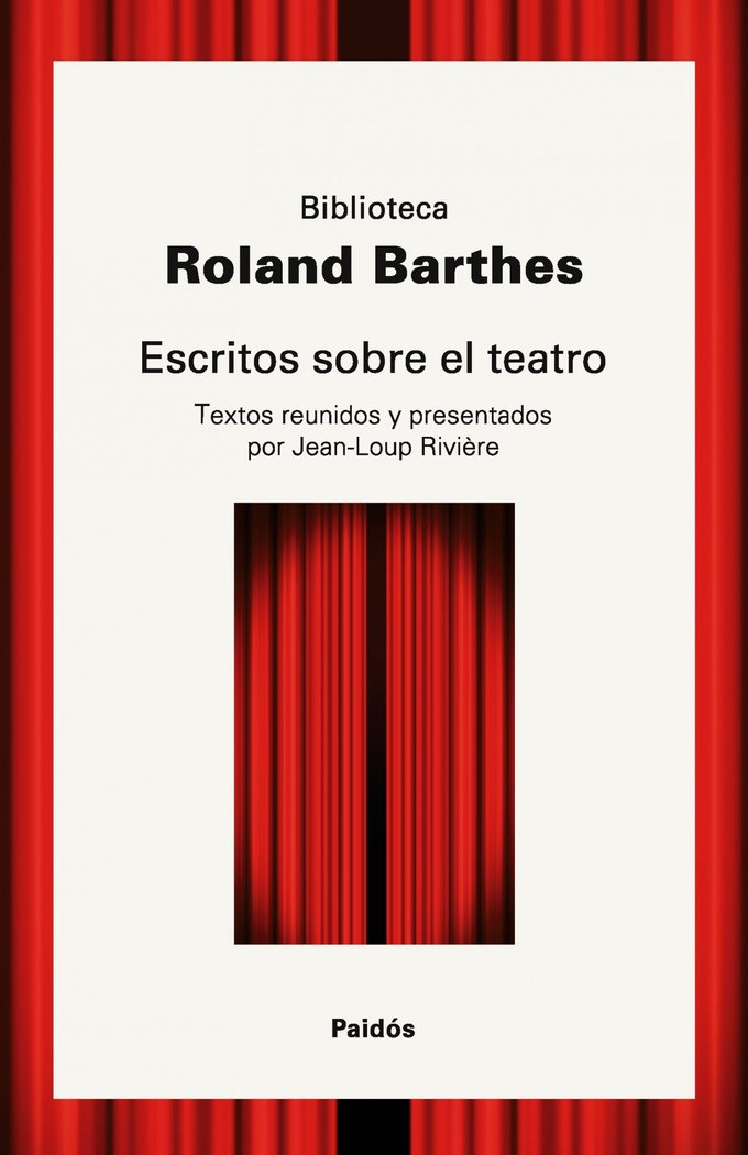 Escritos sobre el teatro, de Barthes | portada del libro