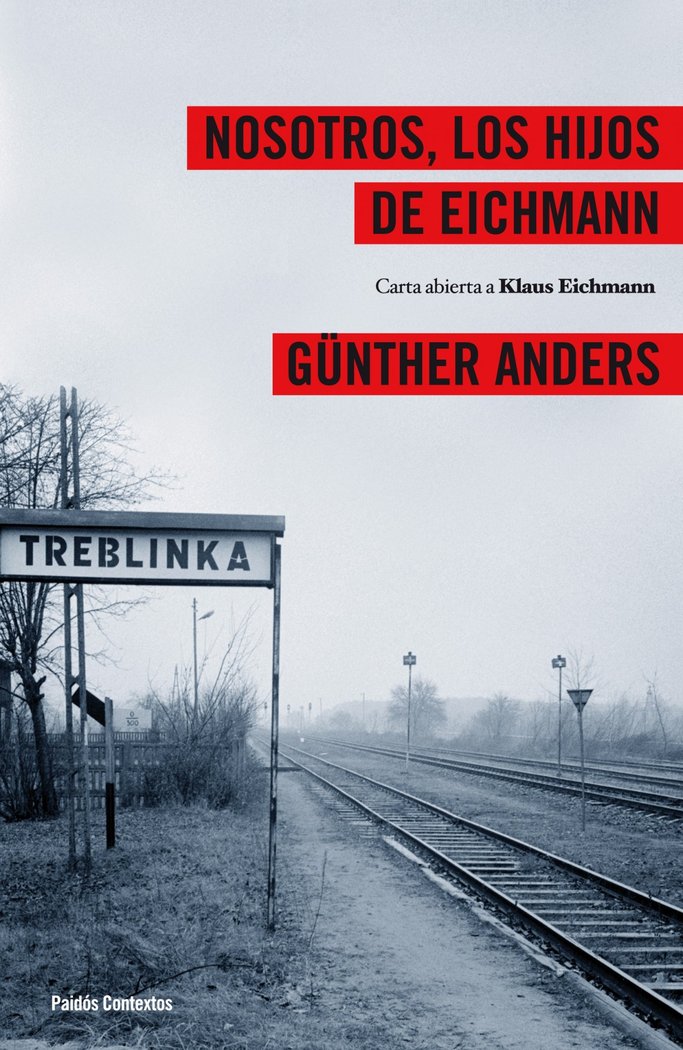 Nosotros los hijos de Eichmann, de Anders | portada del libro