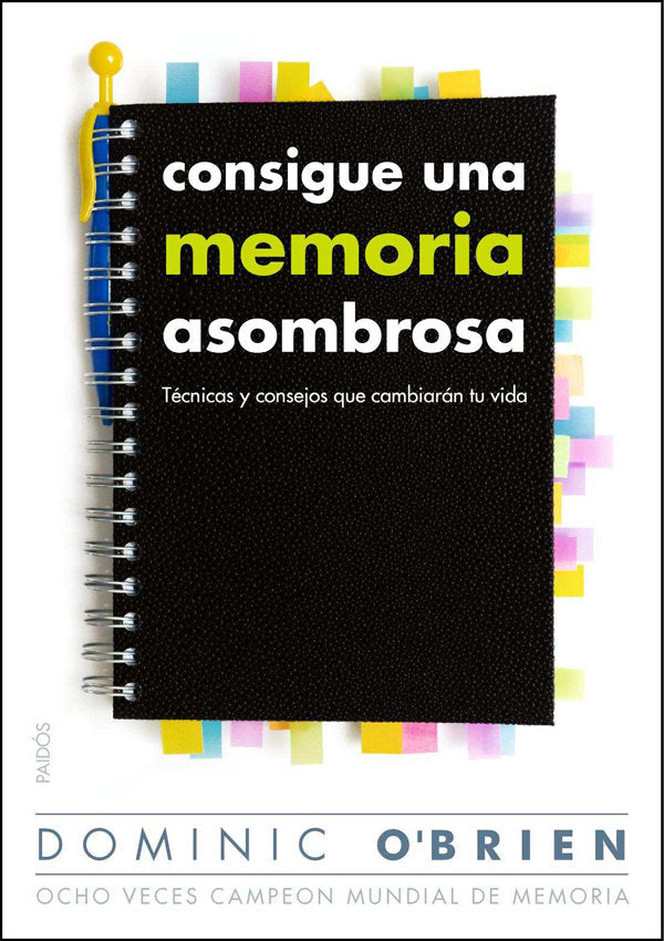 Consigue una memoria asombrosa, de O Brien | portada del libro